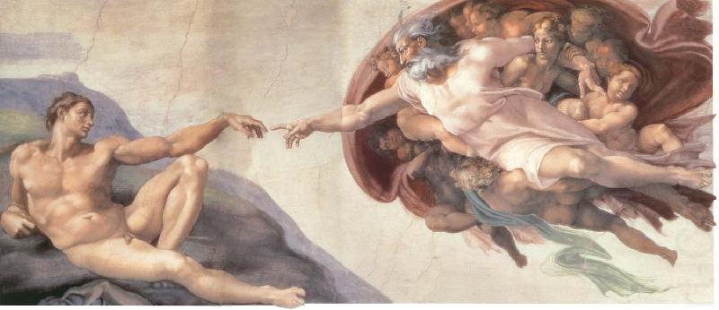 Michelangelo Buonarroti The Creation of Adam china oil painting image